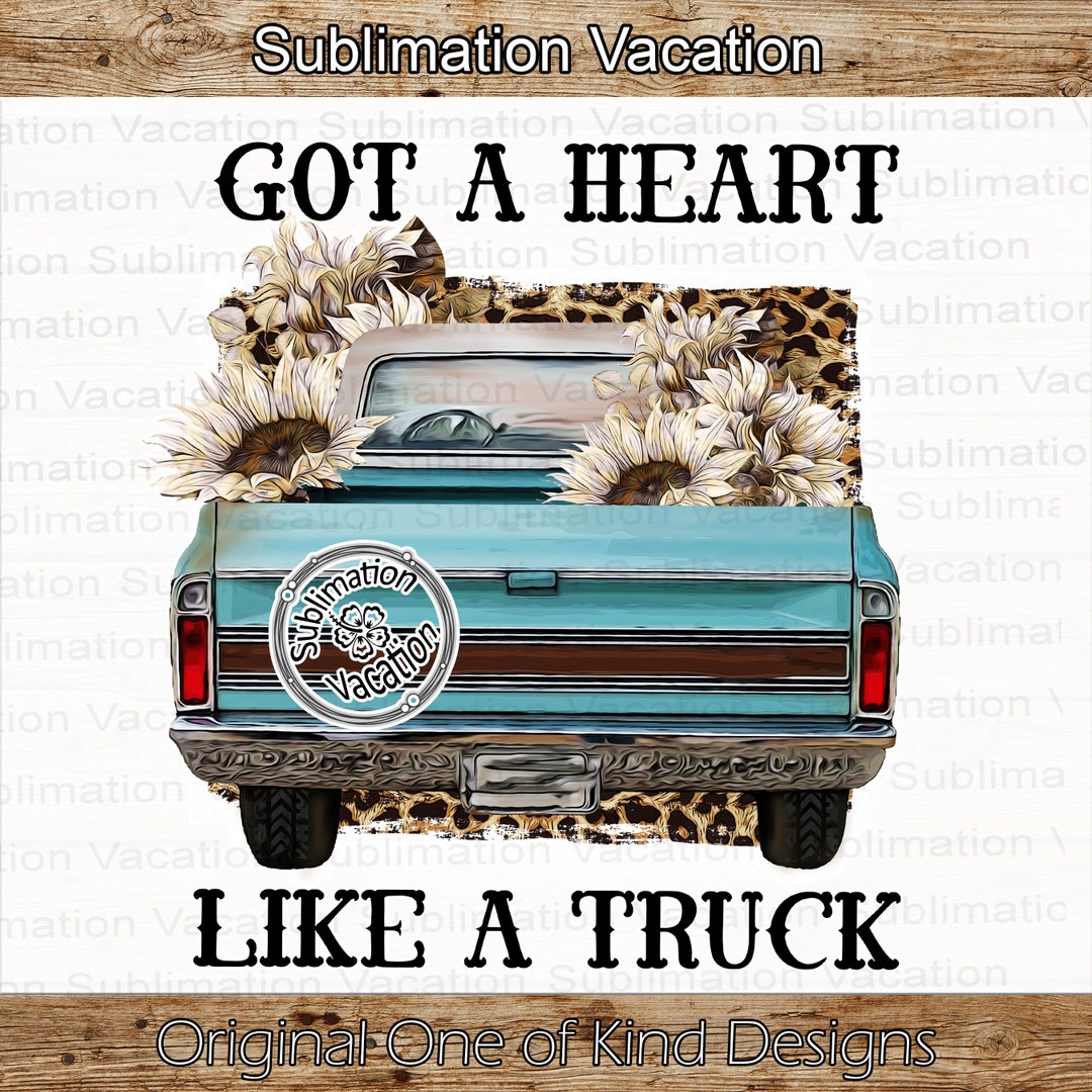 Got a Heart Like a Truck Country Song PNG Country Song Etsy