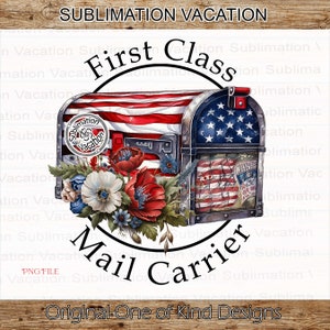 Vita postale, Design del postino, Postino PNG, Postino PNG, Postino di prima classe, Download digitale, Design a sublimazione