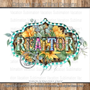 Realtor PNG, Design for Realtor, Realtor Digital Download Design, Realtor Sublimation Design, Print Ready Realtor PNG