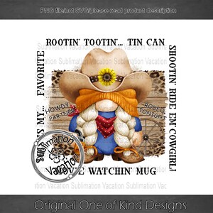 Cowgirl Gnome Movie Mug PNG, Movie Mug PNG, Cowgirl Gnome Sublimation Mug Design, Cowgirl Gnome Mug PNG, Mug Design Digital Download only