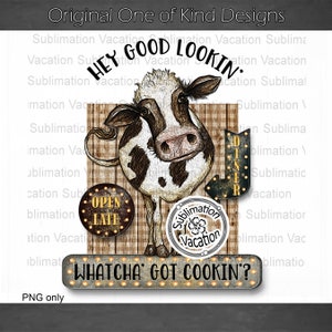 Kitchen Cow Design, Kitchen towel designs, Farm Animal sublimation design, sublimation towel designs, digital download png