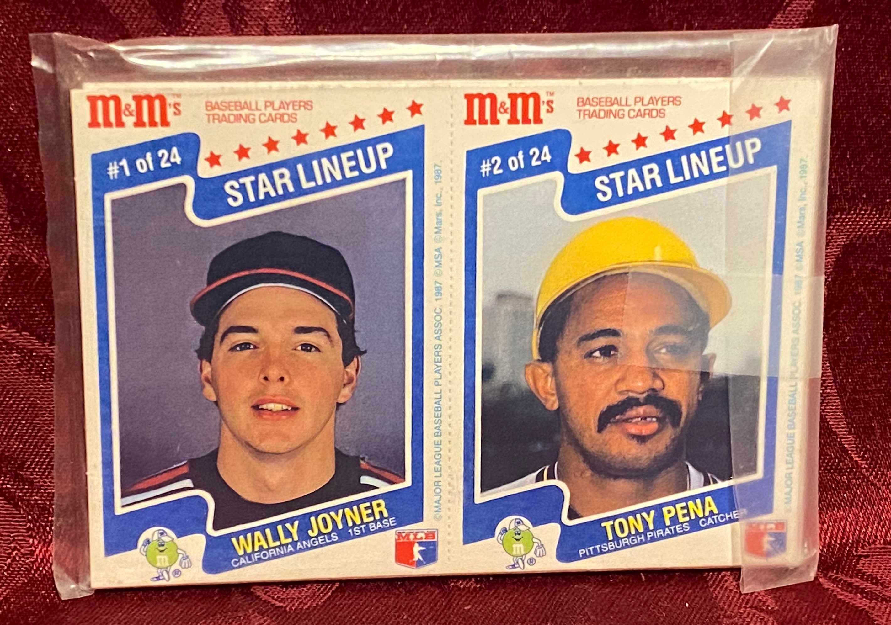 1987 M&M's Baseball Players Trading Cards Etsy