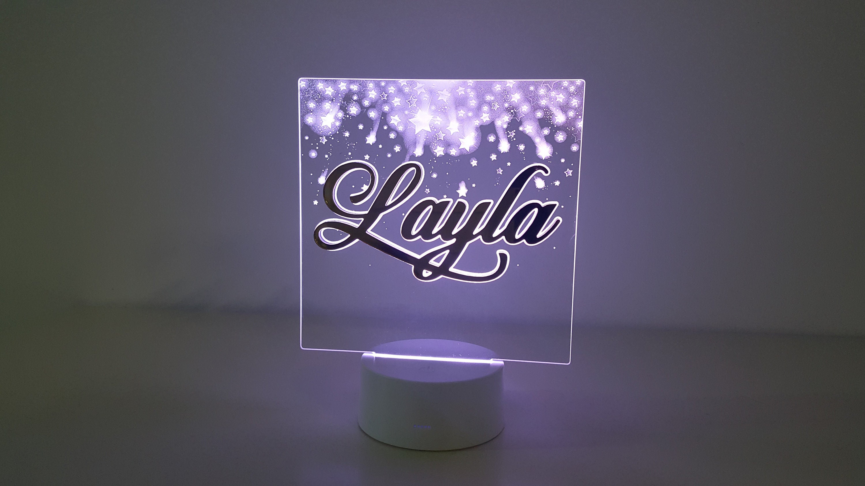 Customized Light up Acrylic Name Lamp. with optional Extra Etsy