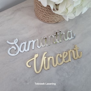 Place name Cards Wedding Place Names Birthday Name Cards Laser cut Wedding Acrylic Place Card  Table Guest place names Laser cut Names