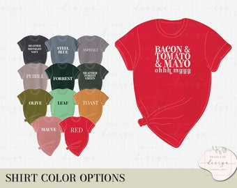 Bacon Tomato Mayo Shirt, Summertime Foodie Tee