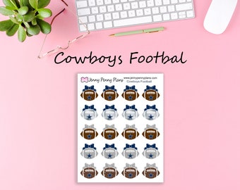 Cowboys Football stickers on Premium matte