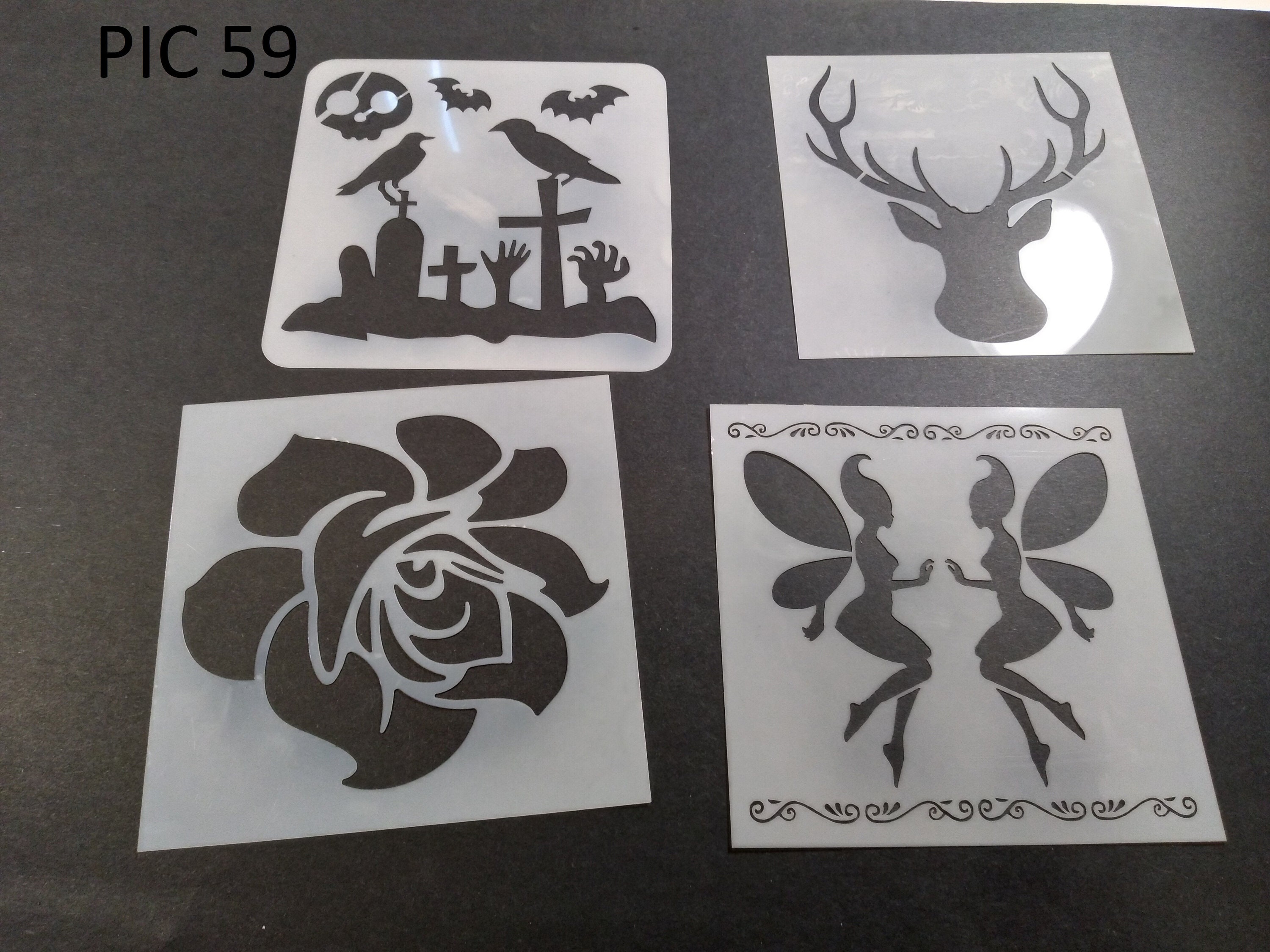 Airbrushpainting Stencils reusable 10 Different Etsy
