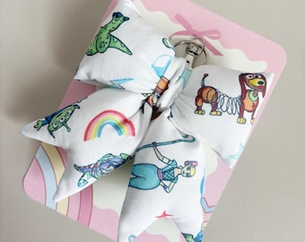 Toy Story Inspired Keychain, Puffy Bow Keychain
