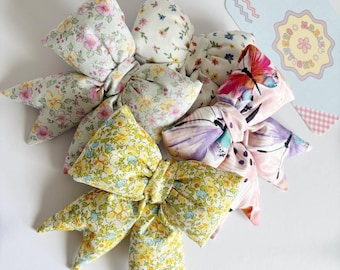 Puffy Floral Bow Keychain: Coquette Bag Charm