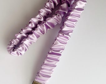 Lilac Scrunchie Lanyard
