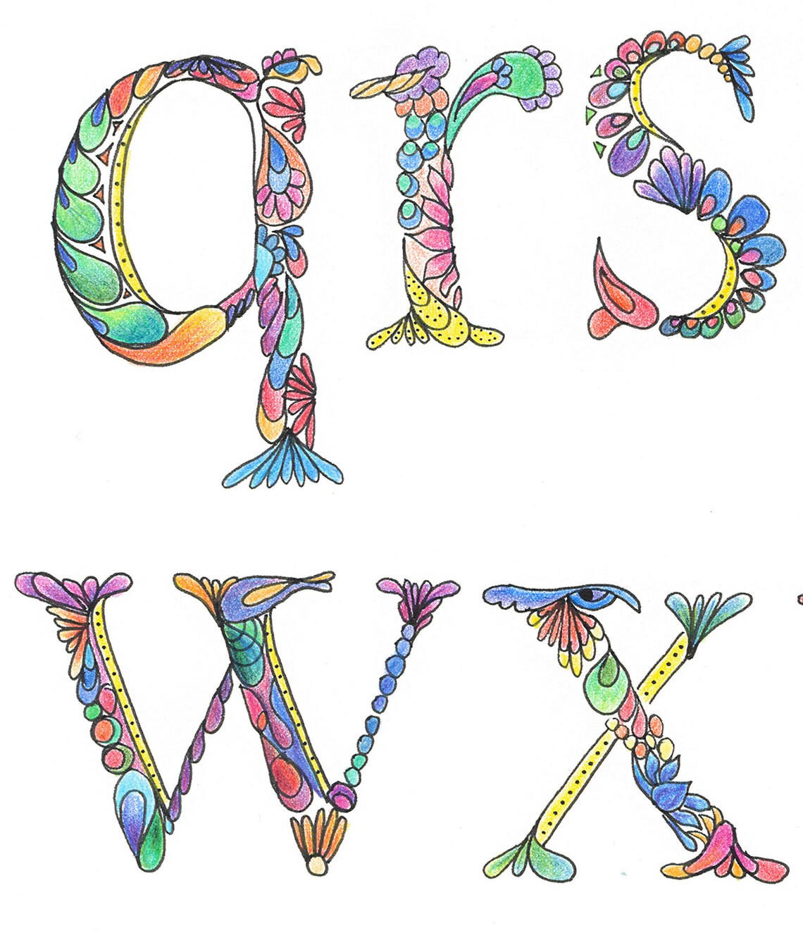 Birds of a Feather Poster ABC Print Alphabet Nursery Art | Etsy