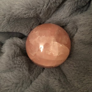 Rose quartz spheres