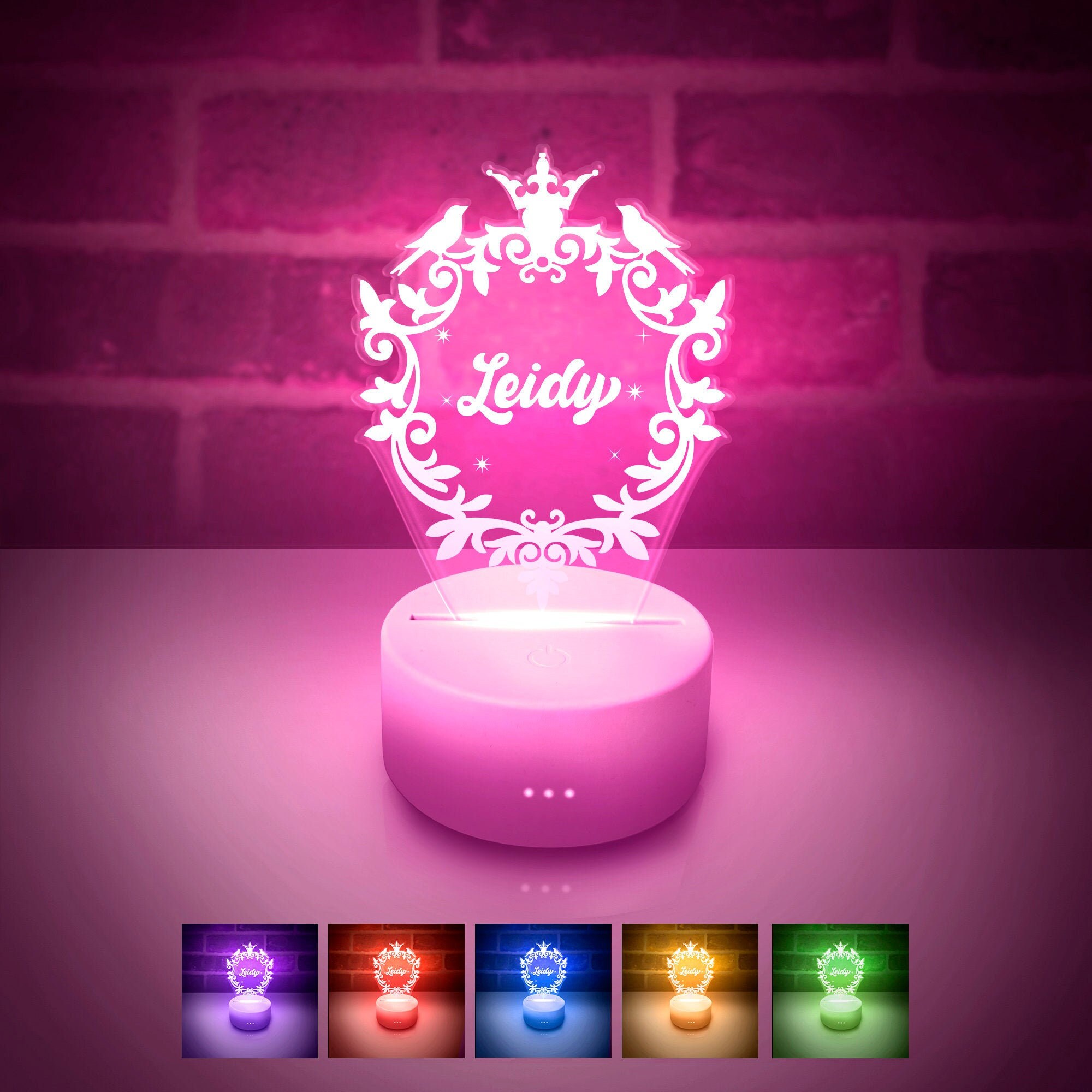 Name Sign Light Personalized LED Night Lamp for Kids teens Etsy