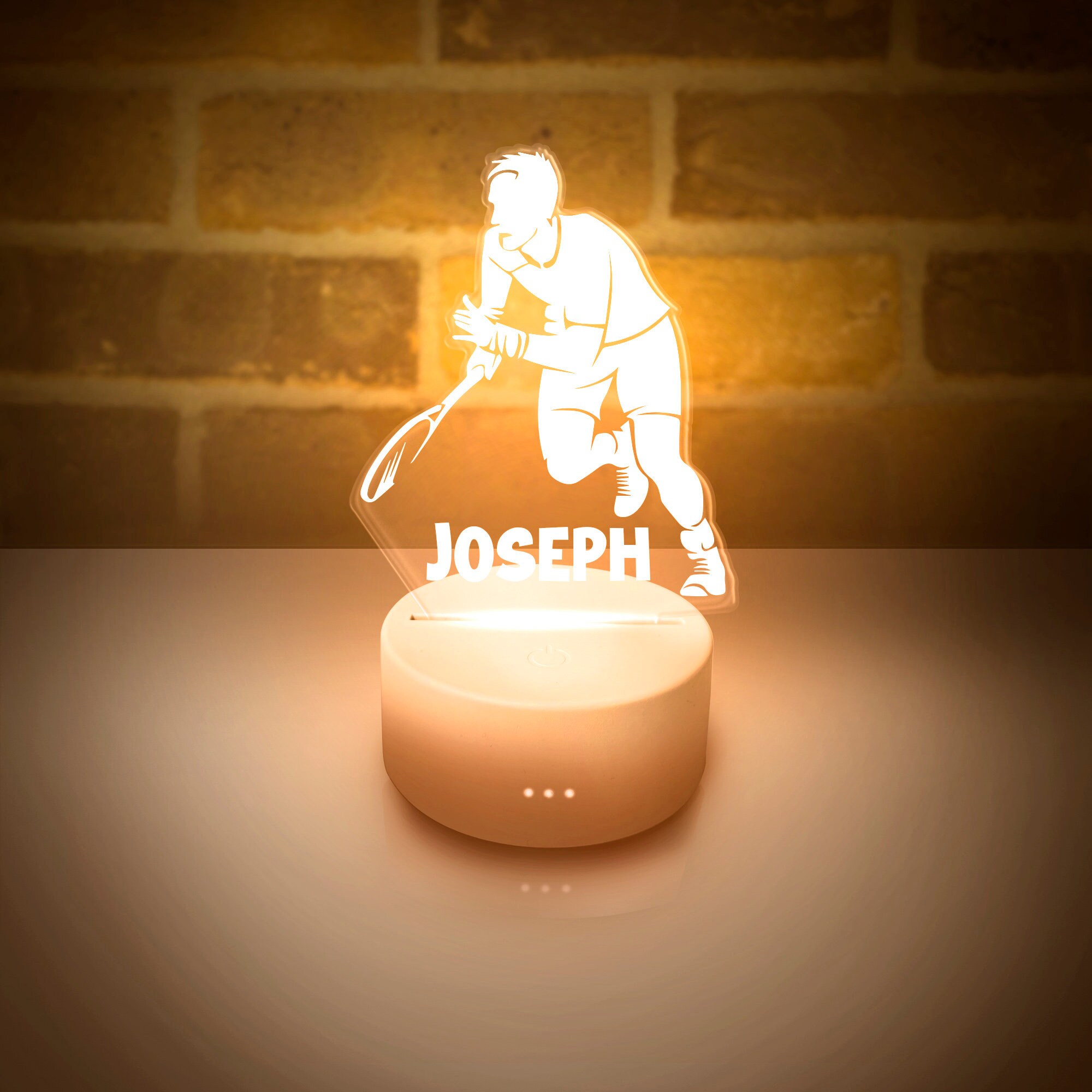 Hockey Player Light Personalized LED Night Lamp for Kids Etsy