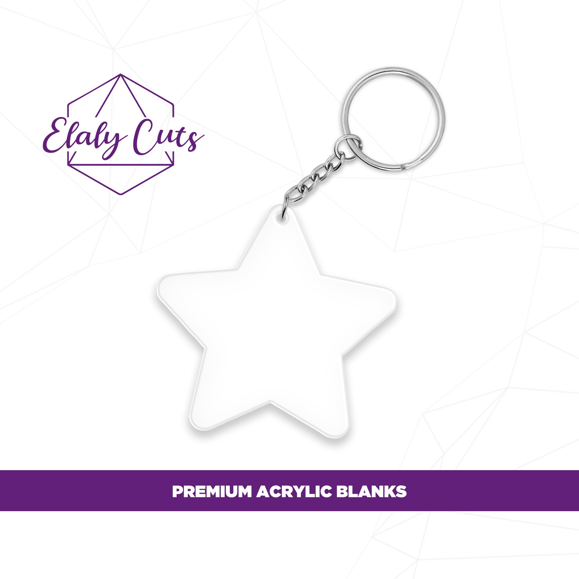 Star Acrylic Blanks Keychain Ornaments para vinilo o carrete Etsy