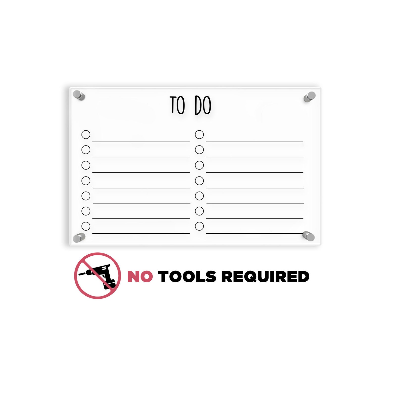 To Do List Personalized Acrylic Dry Erase Writing Board with Etsy