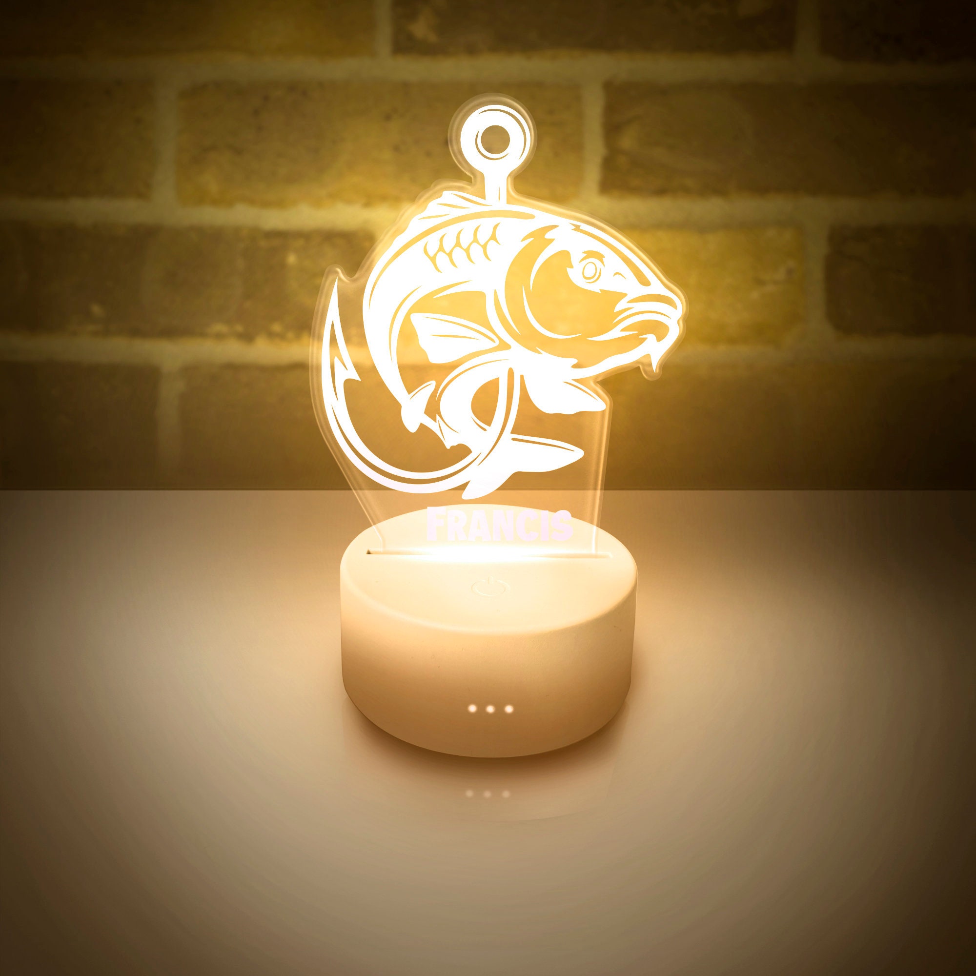 Fish Night Light Personalized LED Night Lamp for Kids and Etsy