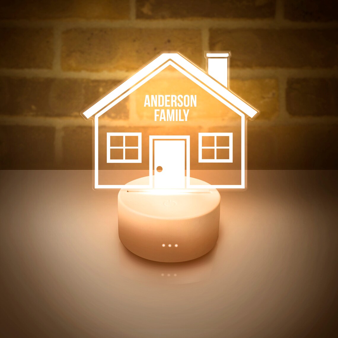 House Night Light Personalized LED Night Lamp for Kids and Etsy