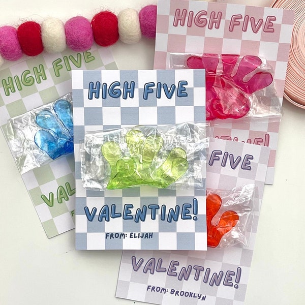 Personalized Classroom Valentines Gifts, Sticky Hand Valentines, Toy Valentines, Assembled Class Valentines, Candy Free Valentines, Friend