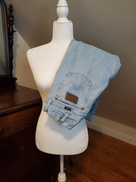 Wrangler Light Wash Jeans Vintage Ultra Light Wash