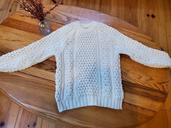 Vintage Cable Knit Wool Sweater Size Small/Medium… - image 2