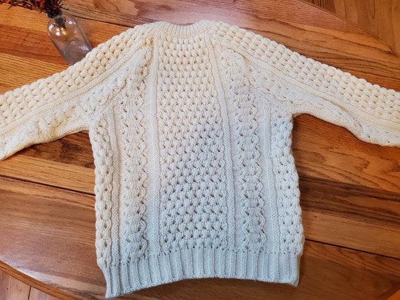 Vintage Cable Knit Wool Sweater Size Small/Medium… - image 3