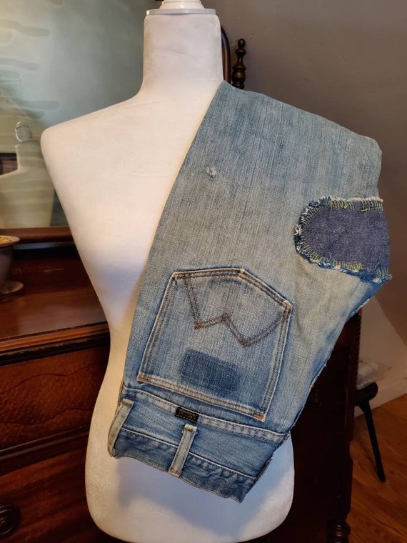 RARE 1970's Vintage Maverick Patched Distressed F