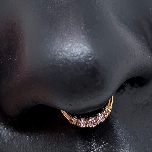 Septum Rings & Body Jewelry - 20G/18G/16G 316L Surgical Steel, Internally Threaded, 6 Pairs Hoop & Horseshoe