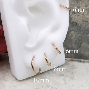 Cartilage Earring, 16G Septum Ring, Seamless Clicker, Helix Hoop, Cartilage Earring, Tragus Earring