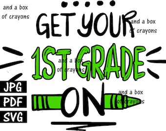 Teacher Shirt , 1st grade SVG, First Grade svg, 1st grade teacher svg, Teacher svg, Teacher pdf, 1st grade pdf, First grade pdf