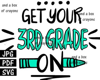 Teacher Shirt , 3rd grade SVG, Third Grade svg, 3rd grade teacher svg, Teacher svg, Teacher pdf, 3rd grade pdf, third grade pdf