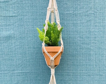 Two-Tier Cotton Macrame Hanger 42”