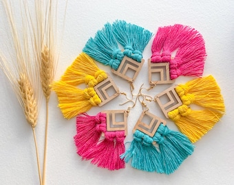 Summer Lovin' - Pendientes Macramé