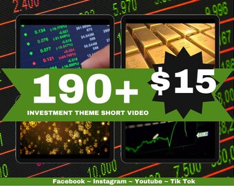Investment Stock Market Videos Bundle for Social Media (No Watermark)