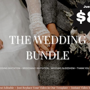 Digital Animated Wedding Video Template, Video Album with Effect & Music, Wedding Slideshow l Capcut Editable