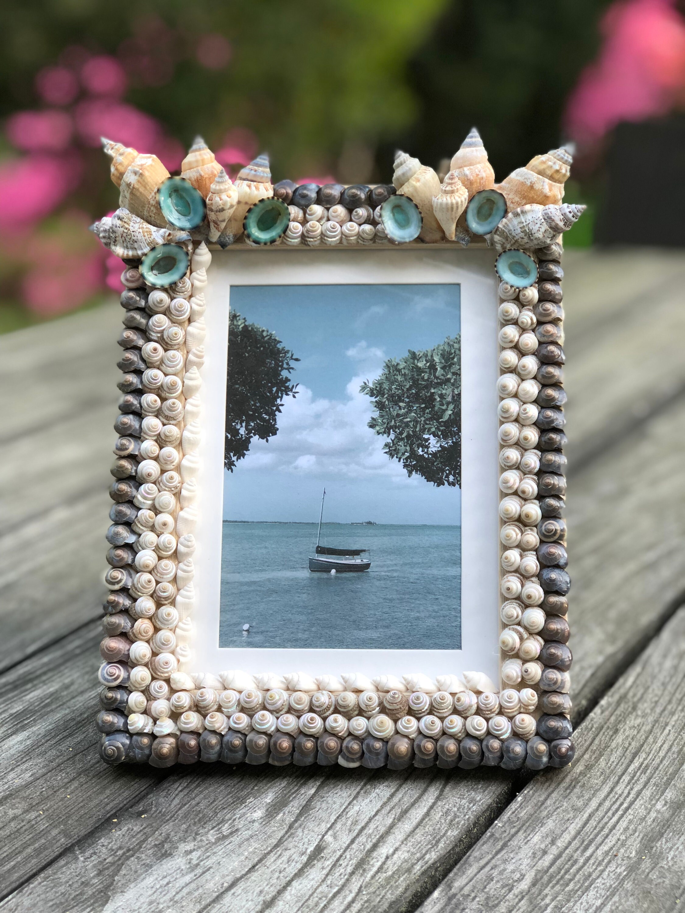 Handmade shell frame Etsy