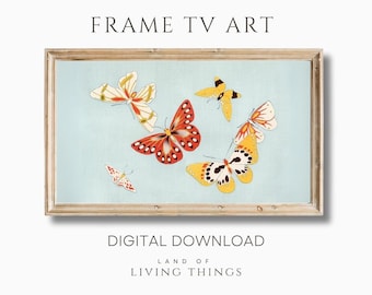 Japanese Butterly Art for Frame TV | Digital Download | Vintage Art for Frame TVs