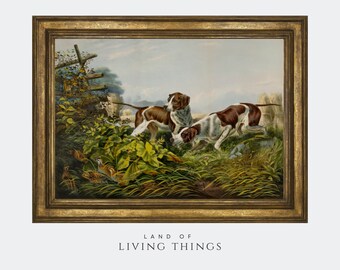 Springer Spaniel, Sztuka Vintage, Wydruk Vintage Dog