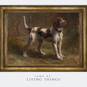 Pintura de perro vintage