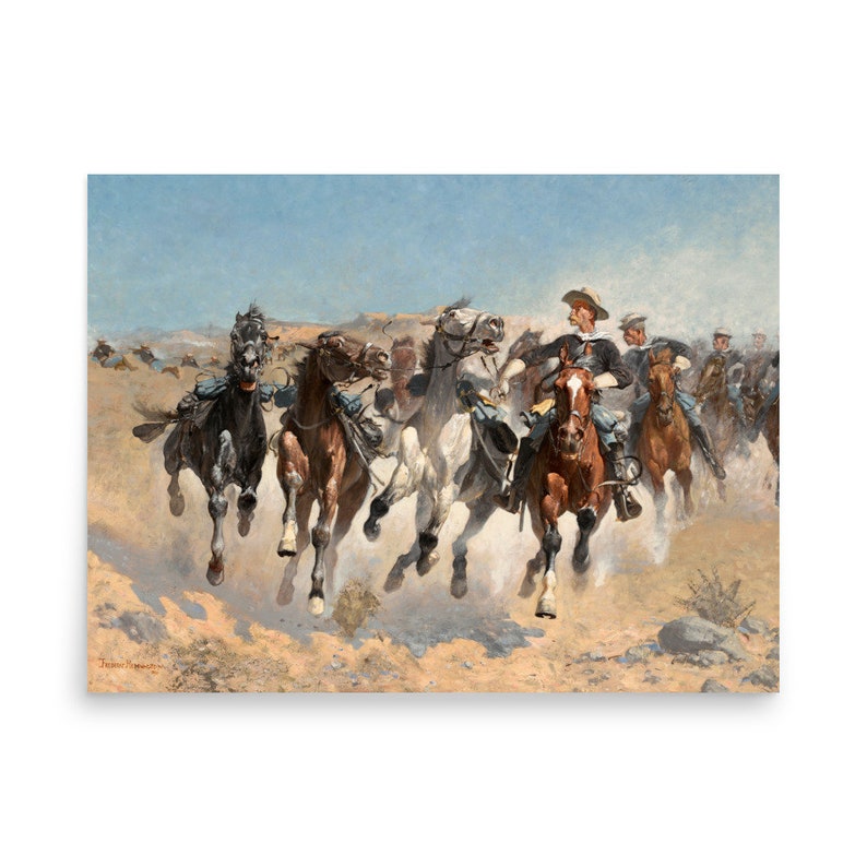 Frederic Remington - Dismounted: The Fourth Troopers Moving the Led Horses