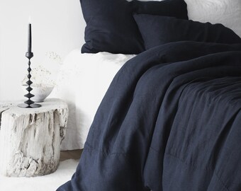 Navy Blue Duvet Etsy