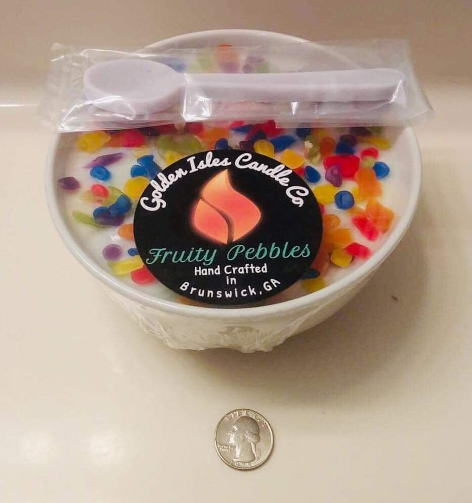 Fruity Pebbles Cereal Bowl, 3 Wick, Soy Wax Etsy UK