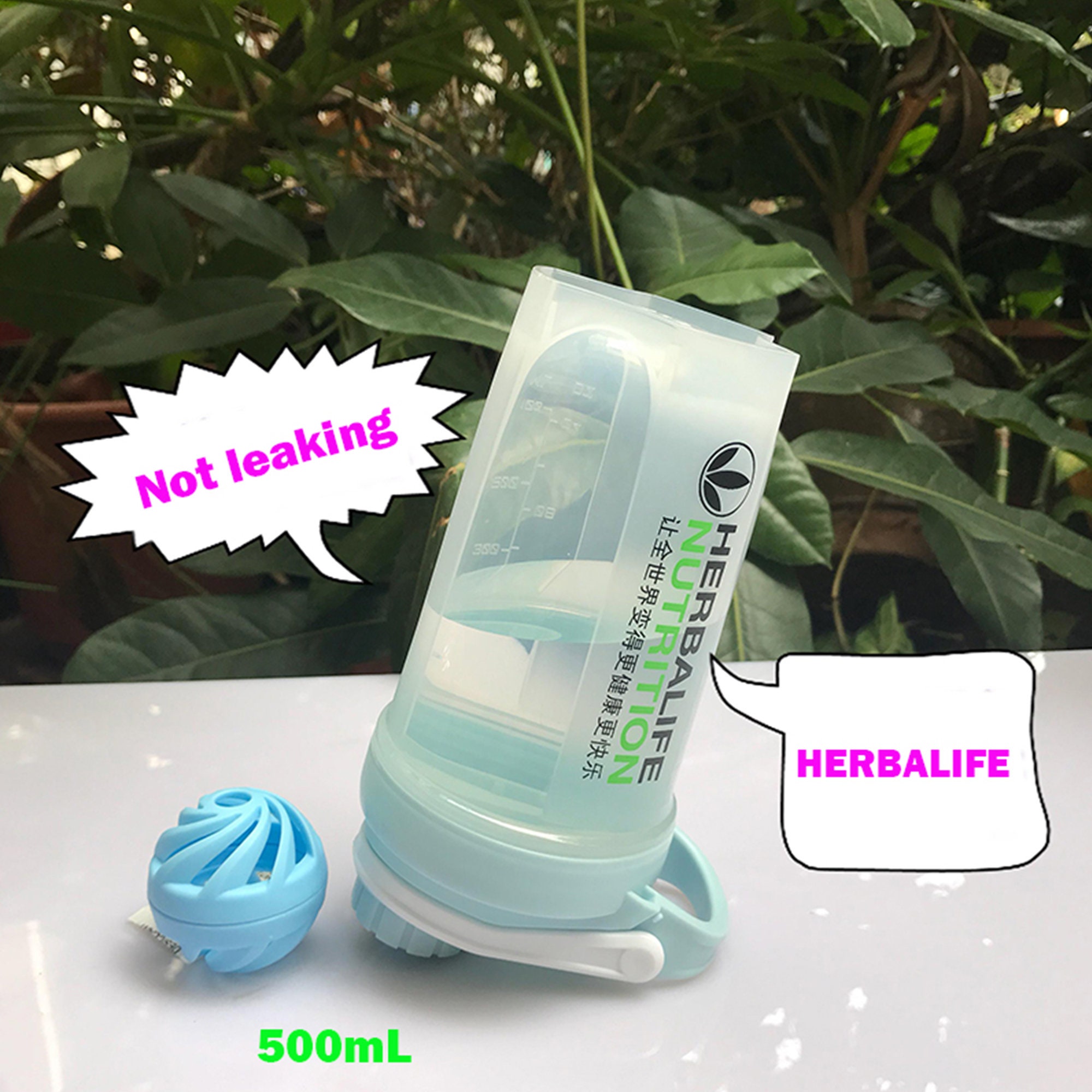 500ml Herbalife Bottle Protein Powder Shaker Cups Sports Cup Water Bottle  Portable Bottle 4 Colors