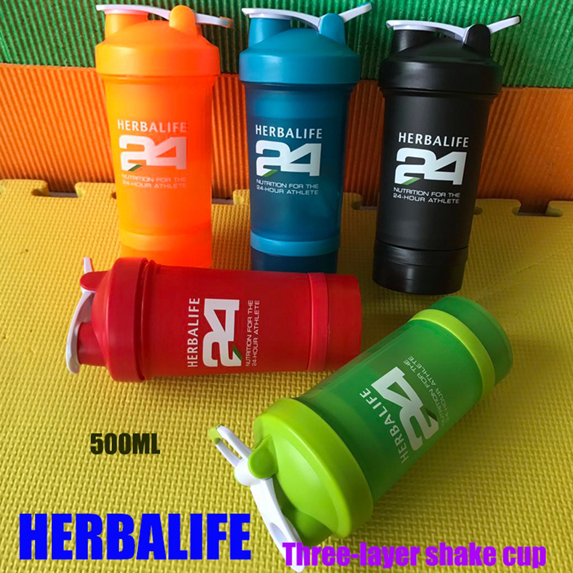 6 Colors BPA-Free 600ml Portable Herbalife Shaker Cup Bottles Accept Bulk  Order