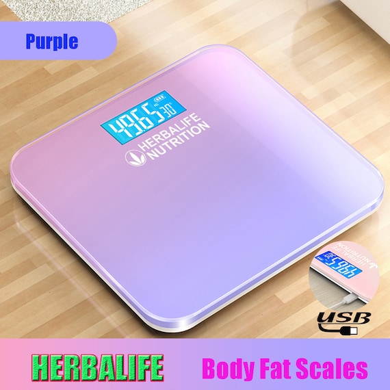 USB Charging Digital Scale Body Weight Gradients Color Bathroom