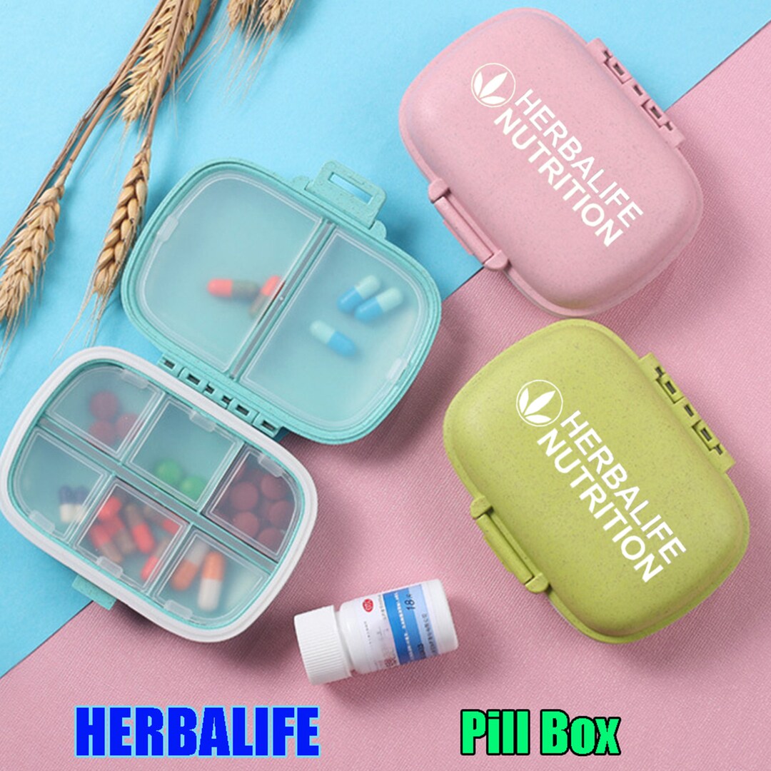 Handmade Caring Love Gift HERBALIFE Pill Box 8 Compartments Etsy