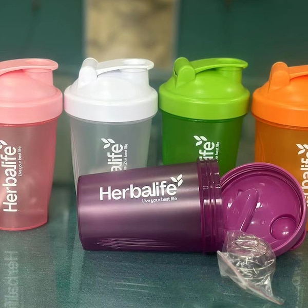 Personalized NEW Herbalife Portable Bottle with Shaker Ball,6 Colors Water Bottle for Fitness,Travel,Diet Meals,Gift