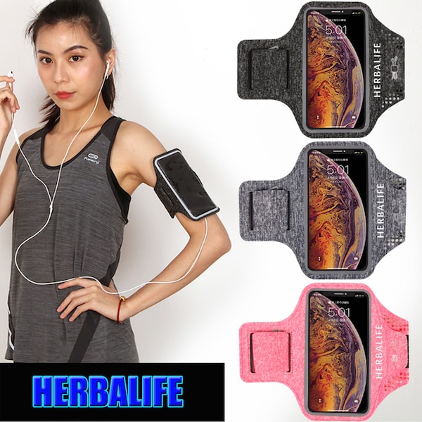 Herbalife Handmade Unisex Sports Square Bag Mini Cellphone Arm Bag Waterproof Case Sport Armband Fitness Arm Bag