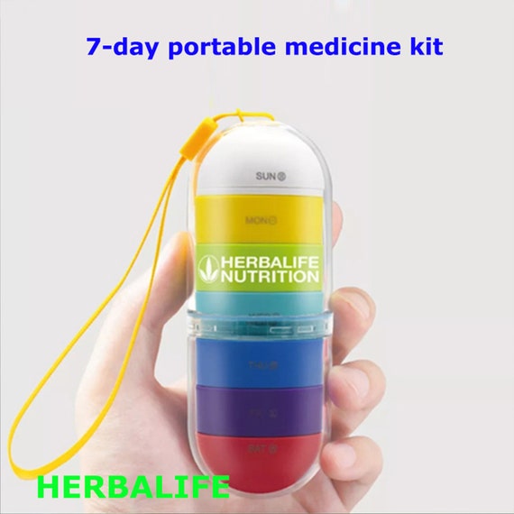 7-day Pill Organizer Water Bottle - Portable Medicine Container