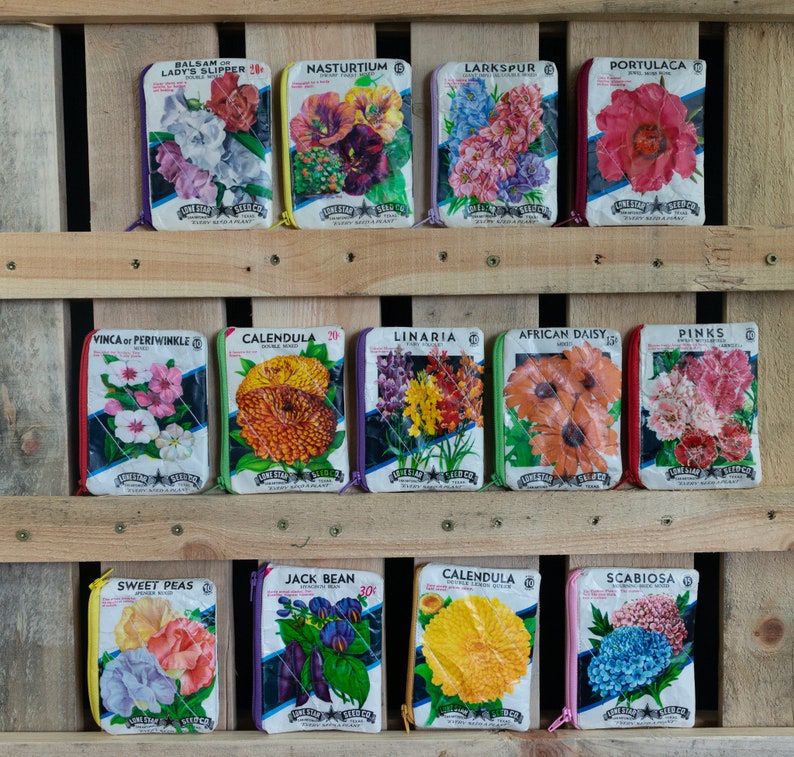 CUSTOM Vintage Seed Packet Pouch 画像 1